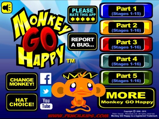 Monkey GO Happy game screenshot