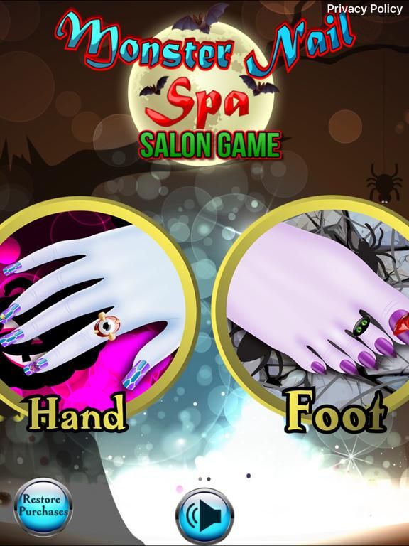 Monster Nail Spa game screenshot