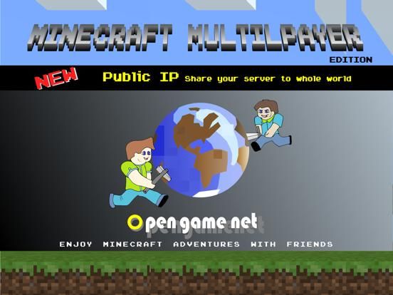 Multiplayer Minecraft edition game screenshot
