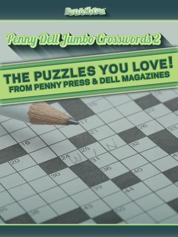 Penny Dell Jumbo Crosswords 2 – Crossword Puzzles for Everyone!
