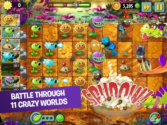 Plants vs. Zombies 2 game screenshot