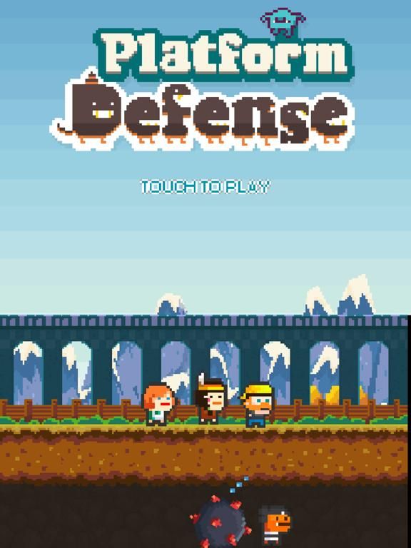 Platform Defense game screenshot
