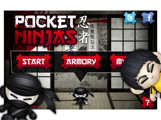 Pocket Ninjas game screenshot