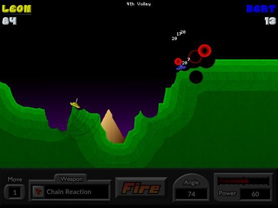 Pocket Tanks game screenshot