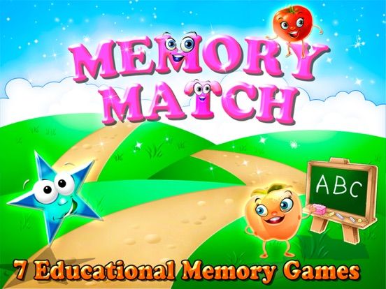 Preschool Memory Match and Learn : 6 in 1 Educational Matching Games for Kids HD game screenshot