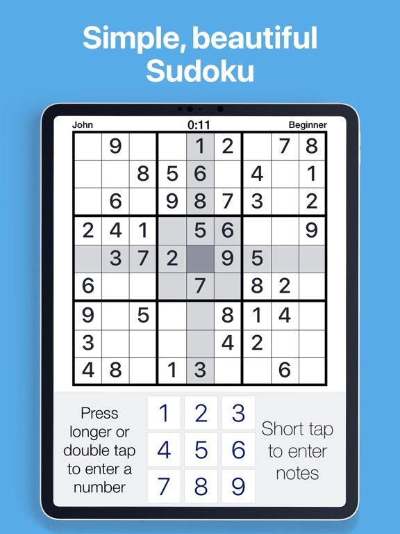 Pure Sudoku game screenshot