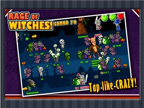 Rage of Witches Halloween Tap Tap Special game screenshot