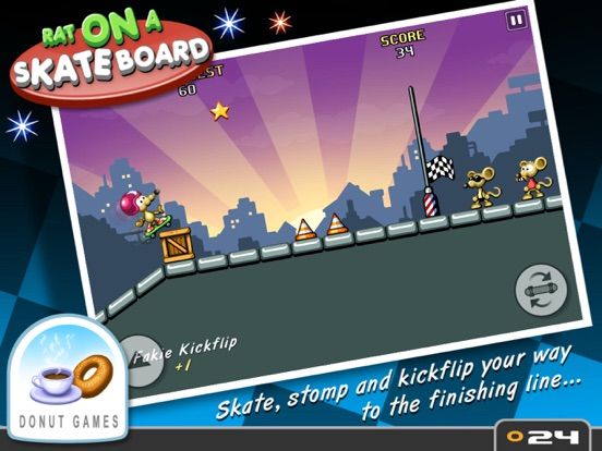 Rat On A Skateboard game screenshot