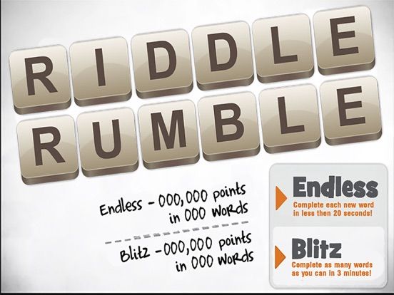 Riddle Rumble game screenshot