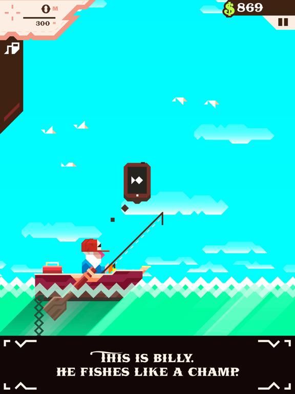 Ridiculous Fishing game screenshot