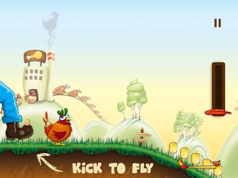 Rocket Chicken (Fly Without Wings) game screenshot