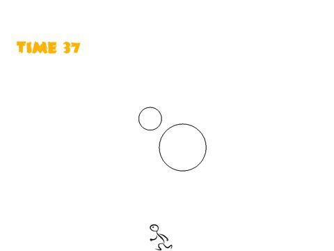 Save Stickly from Falling Balls game screenshot