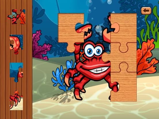 Sea Animal Games for Toddlers and Kids with Jigsaw Puzzles game screenshot