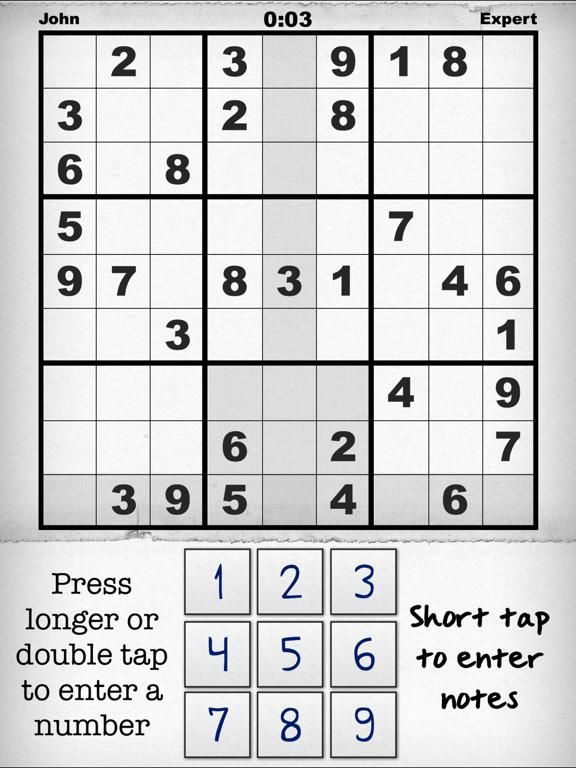 Simply, Sudoku game screenshot
