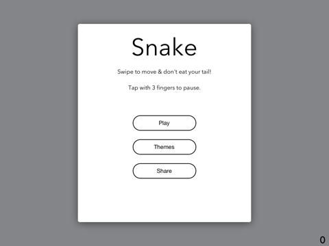 Snake for iOS game screenshot