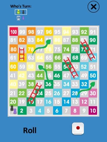 Snakes & Ladders Touch game screenshot