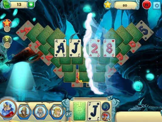 Solitaire Atlantis game screenshot