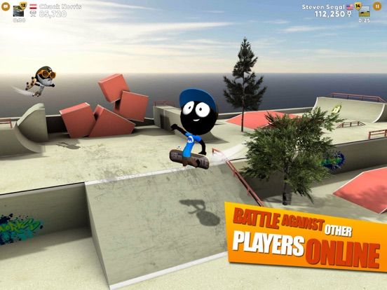 Stickman Skate Battle game screenshot