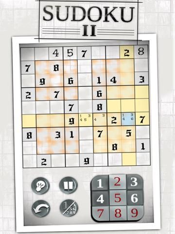 Sudoku 2 game screenshot