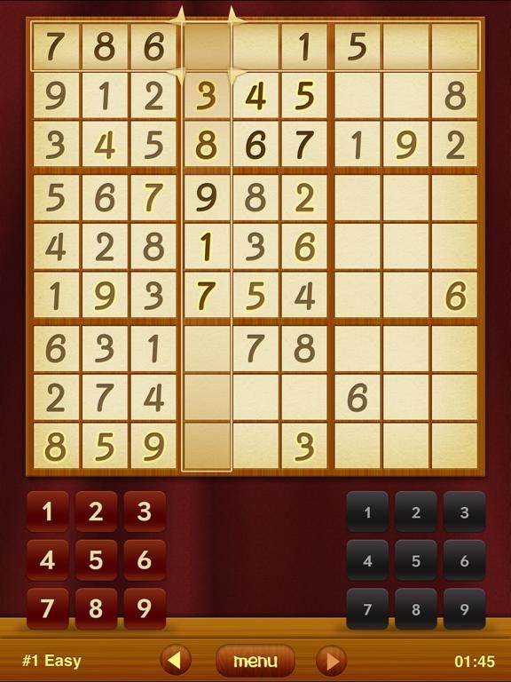 Sudoku Free HD game screenshot