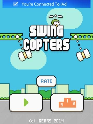 Swing Copters game screenshot