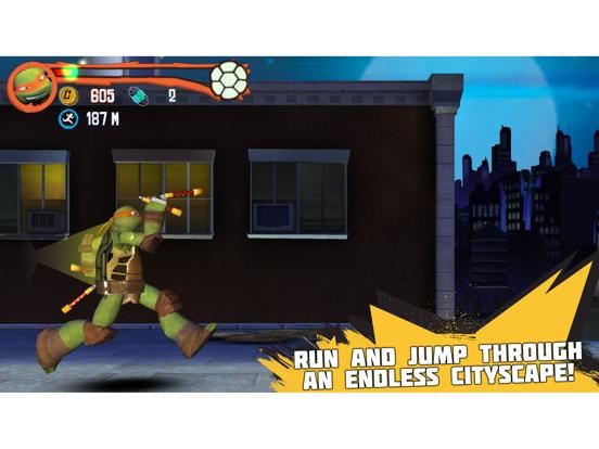 Teenage Mutant Ninja Turtles: Rooftop Run game screenshot