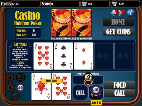 Texas Holdem Poker vs Croupier
