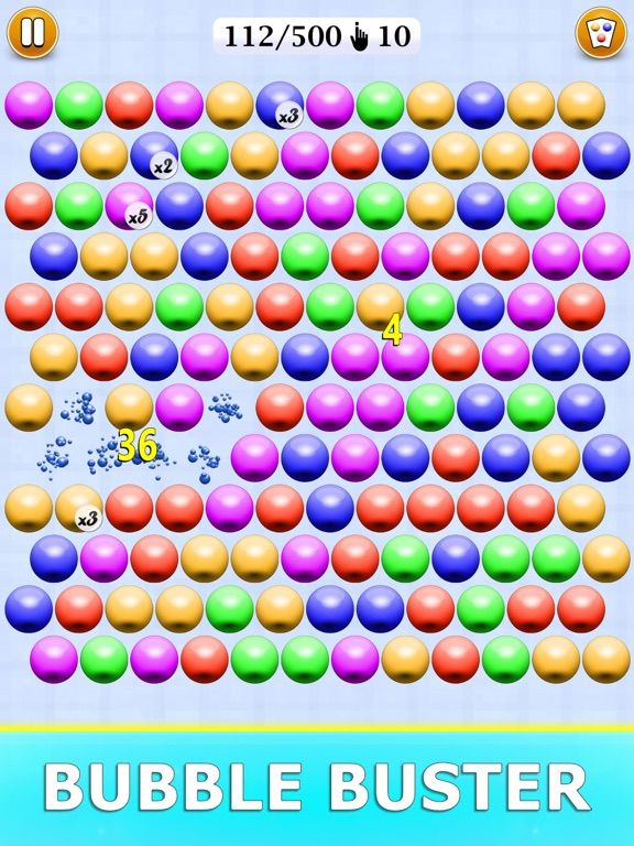 The Bubble Buster game screenshot