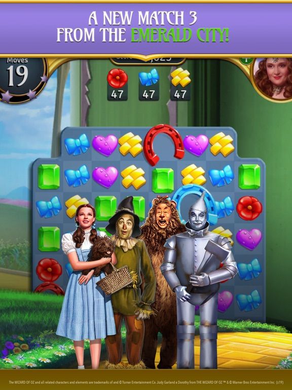 The Wizard of Oz: Magic Match game screenshot