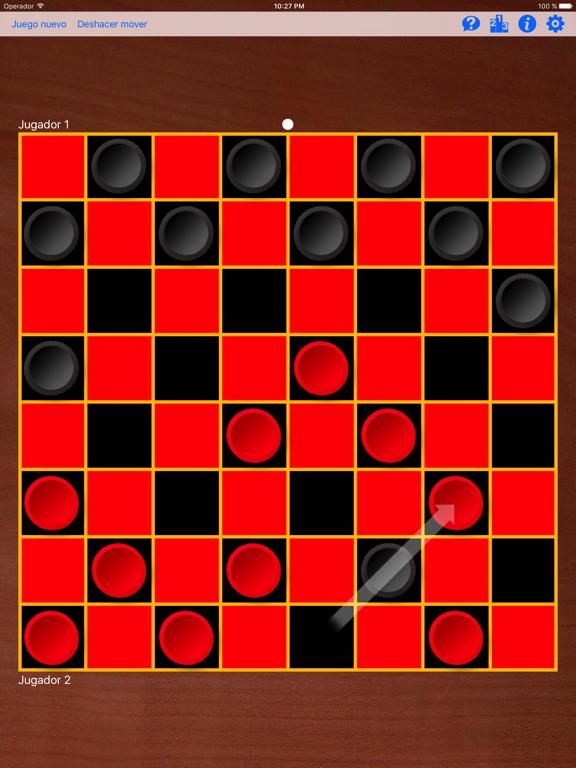 Theme Checkers game screenshot