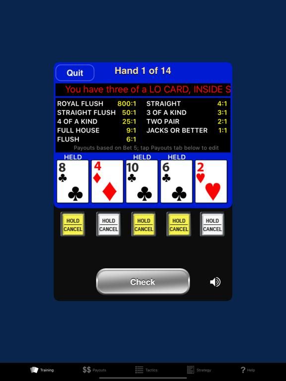 Video Poker Trainer
