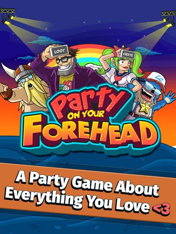 Word Gush: Party On Your Forehead! game screenshot