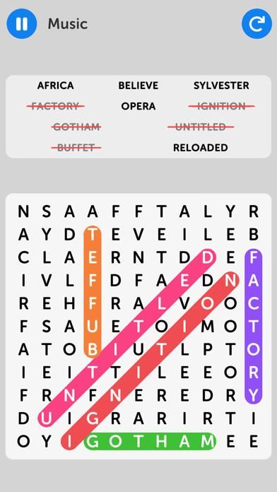 Word Search game screenshot