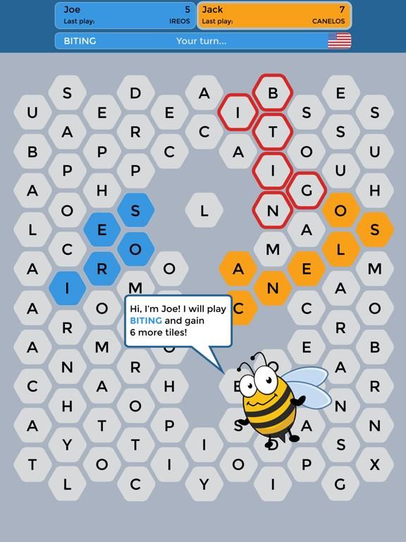 Wordy Bee game screenshot
