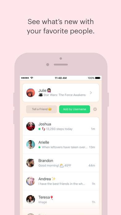 Peach a space for friends iOS