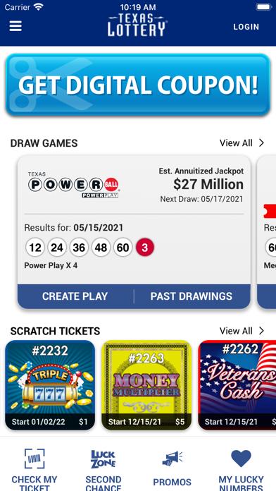 Texas Lottery Official App iOS