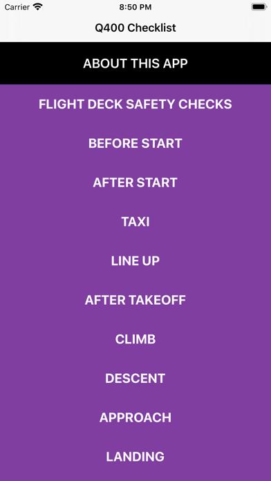 Q400 Checklist iOS