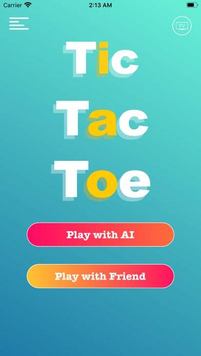 Tic Tac Toe 3-in-a-row widget iOS