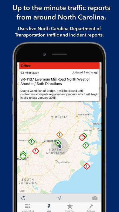 North Carolina Roads Traffic iOS