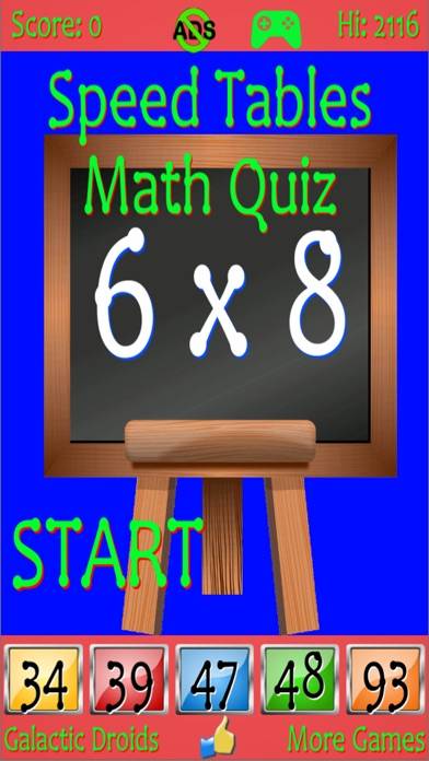 Speed Tables Pro Math Quiz iOS