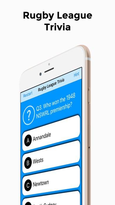 Rugby League Trivia iOS