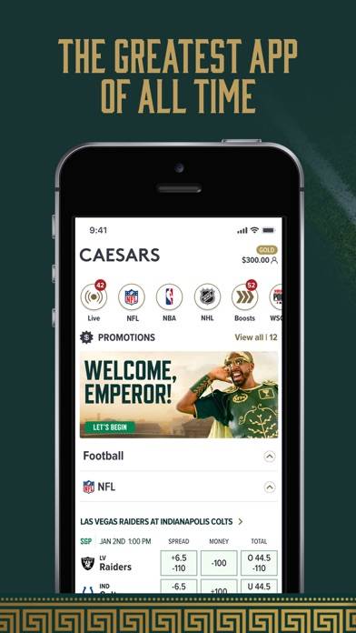 Caesars Sportsbook iOS