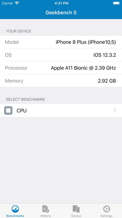 Geekbench 5 iOS