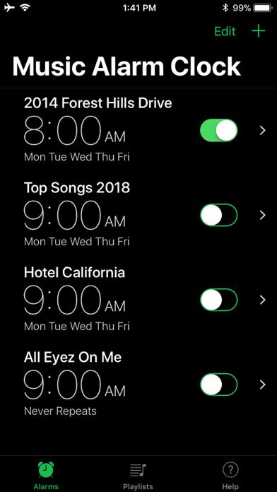 Music Alarm Clock. iOS