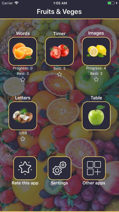 Fruits and Vegetables trivia iOS