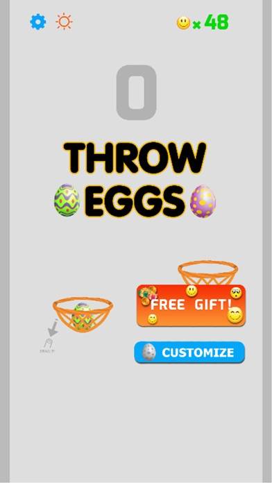 Throw Eggs into Basket iOS