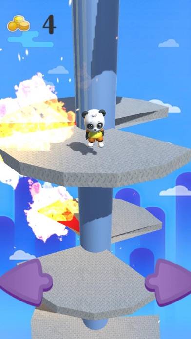 Panda Stars Jump on Helix Path iOS