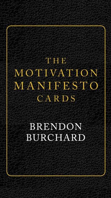 Motivation Manifesto Cards iOS
