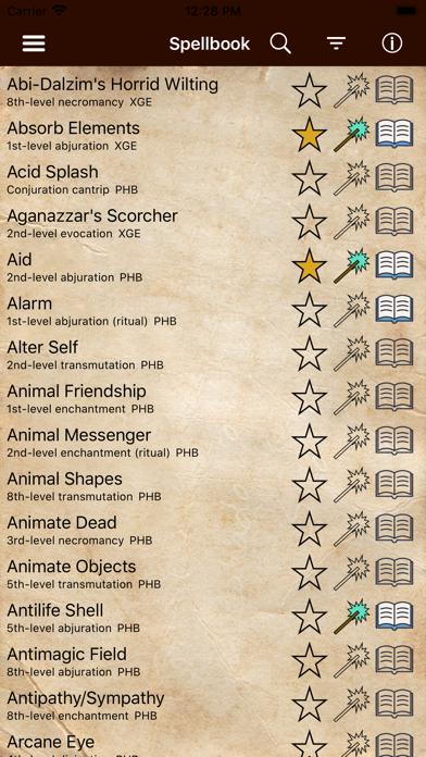 DnD Spellbook iOS