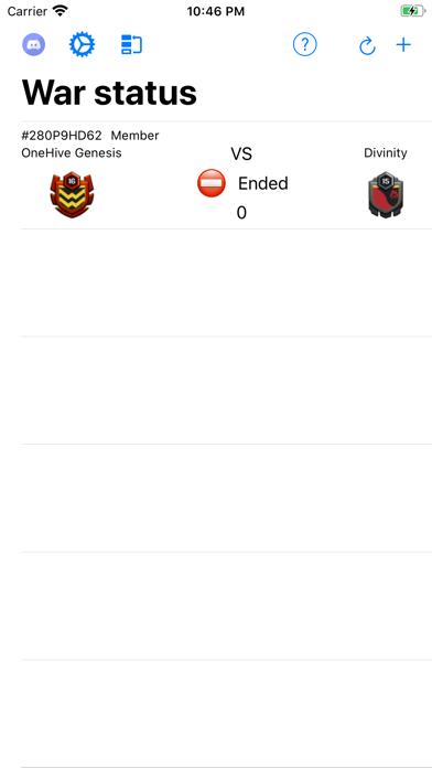 War Status for Clash of Clans iOS